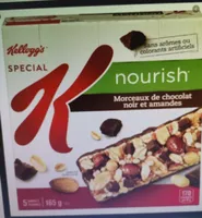 Barre nourish morceaux de chocolat noir et amandes
