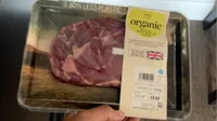 Organic british beef rib eye steak