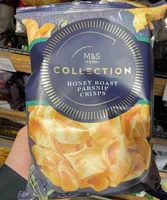 Honey roast parsnip crisps