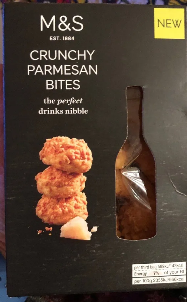 Crunchy parmesan bites