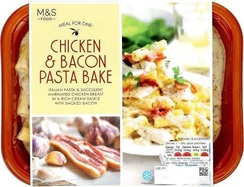 Chicken & bacon pasta bake