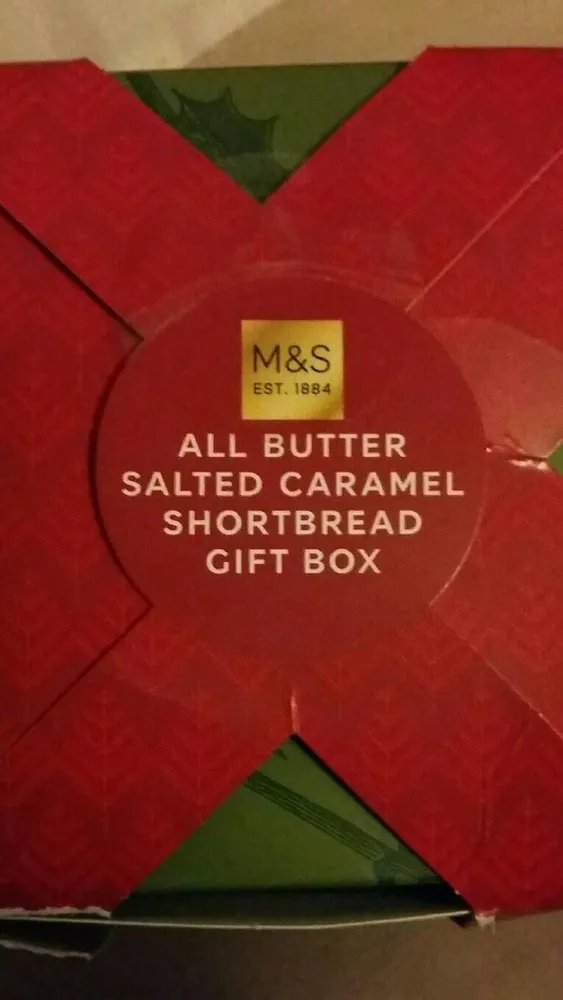 All butter salted caramel shortbread