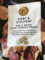 Port and Stilton Red and White hand cooked crisps
