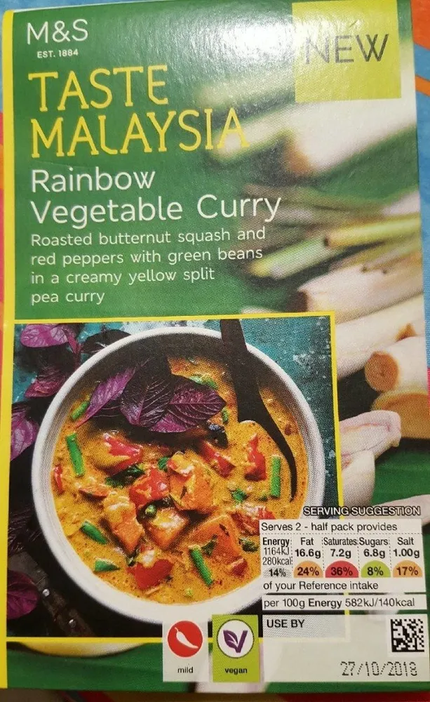 Taste Malaysia Rainbow Vegetable Curry