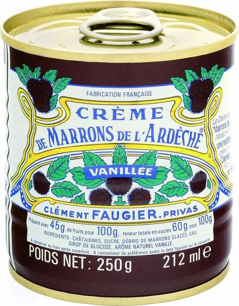 Clement Faugier - Vanilla Chestnut Spread, 250g (8.75oz)