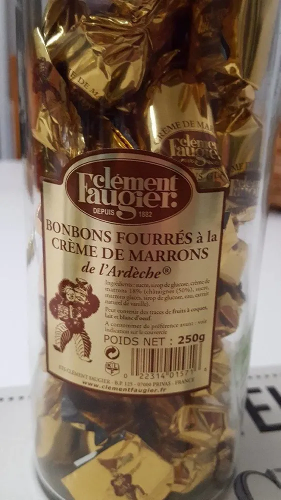 Bonbons fourrés à la crème de marrons
