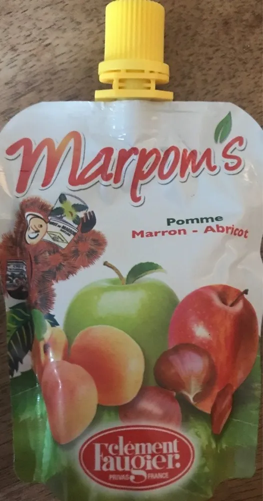 Compote pomme marron abricot