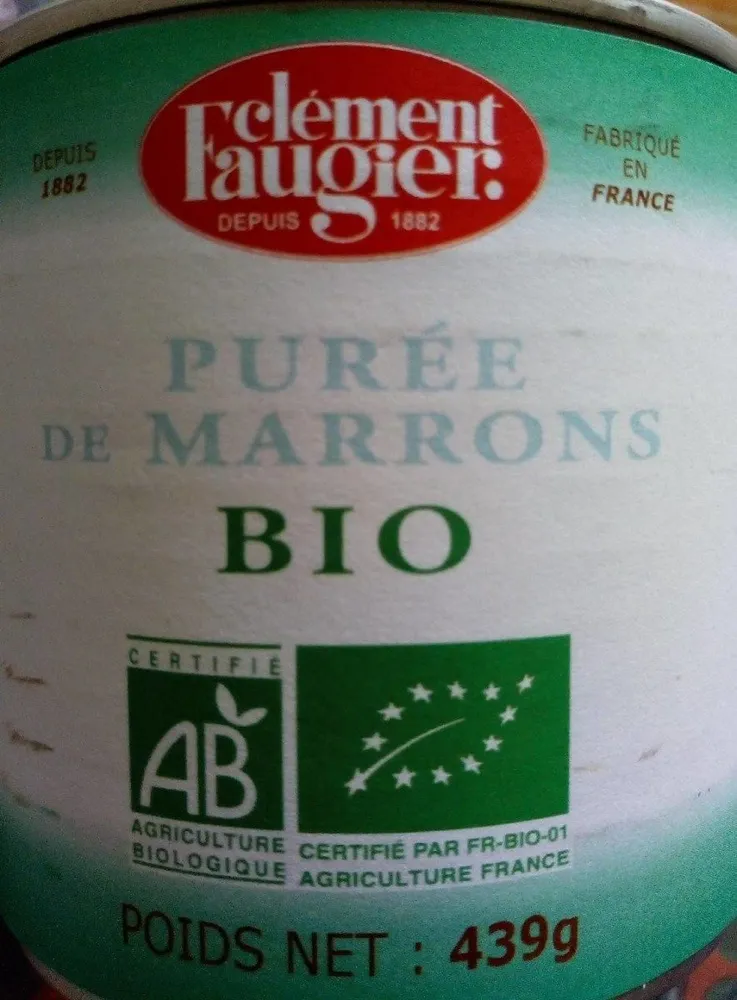 Purée de marrons Bio