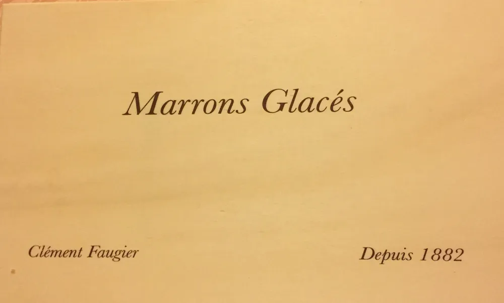 Marrons glacés