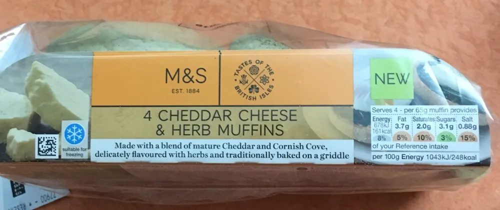 Cheddar cheese & herb muffins