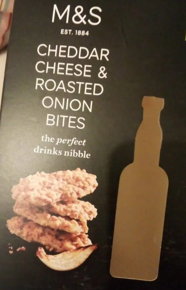 Cheddar cheese and roasted onion bites