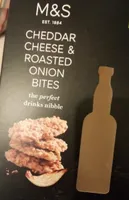 Cheddar cheese and roasted onion bites