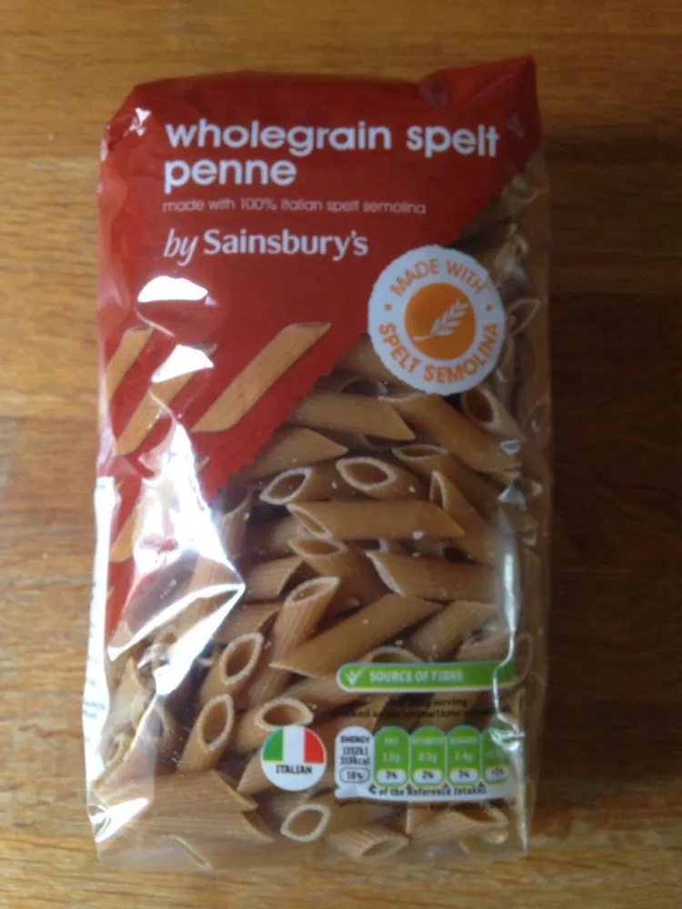 Wholegrain spelt penne