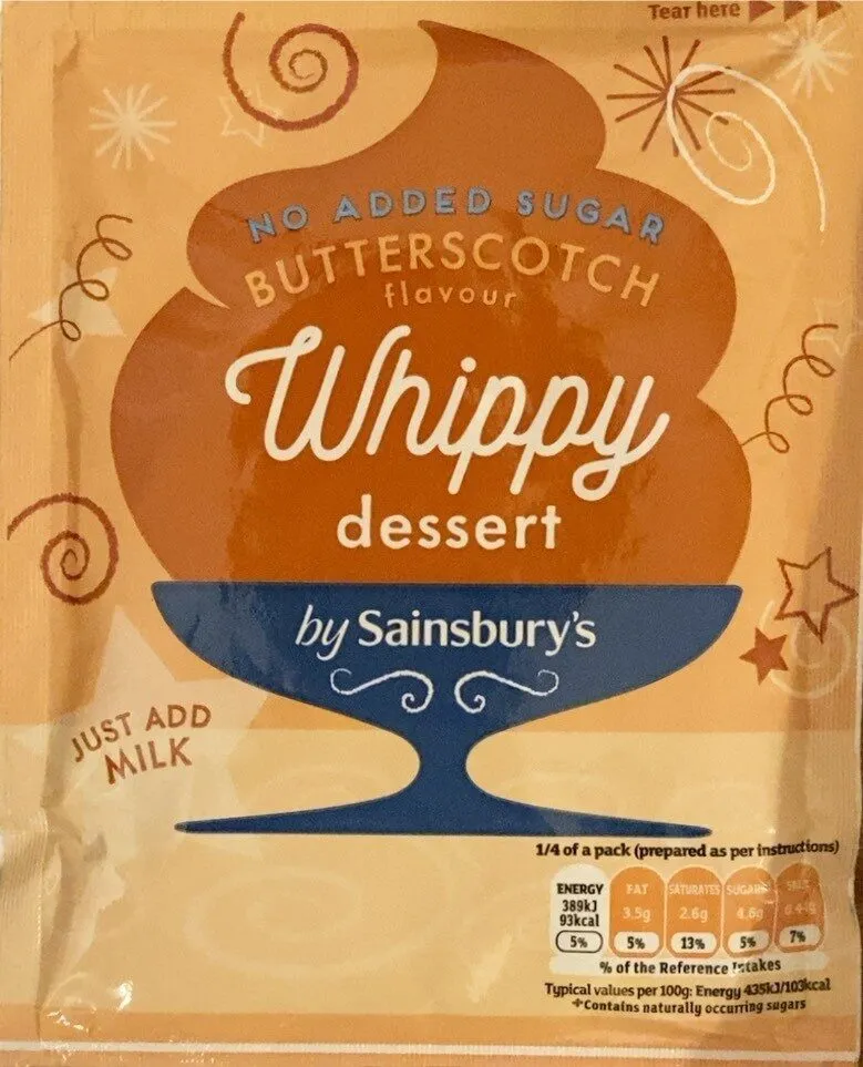 Butterscotch Flavour Whippy Dessert