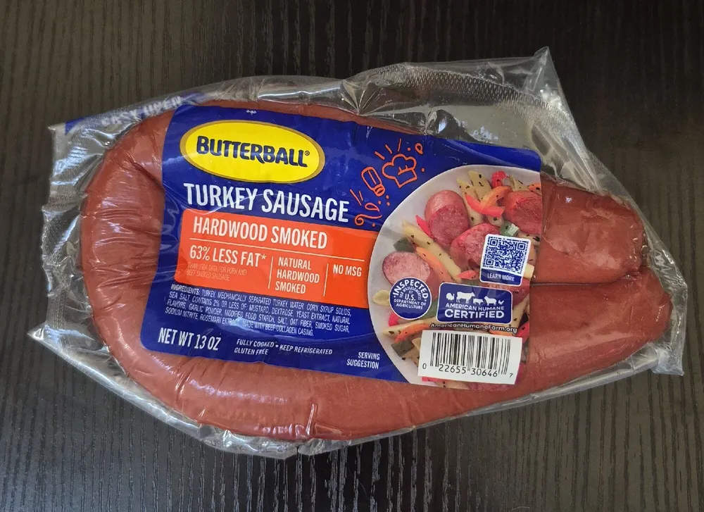TURKEY SAUSAGE HARDWOOD SMOKED