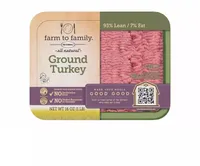 93% lean/7% fat ground turkey