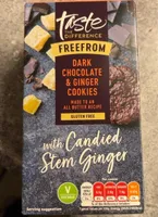 Dark chocolate & ginger cookies gluten free