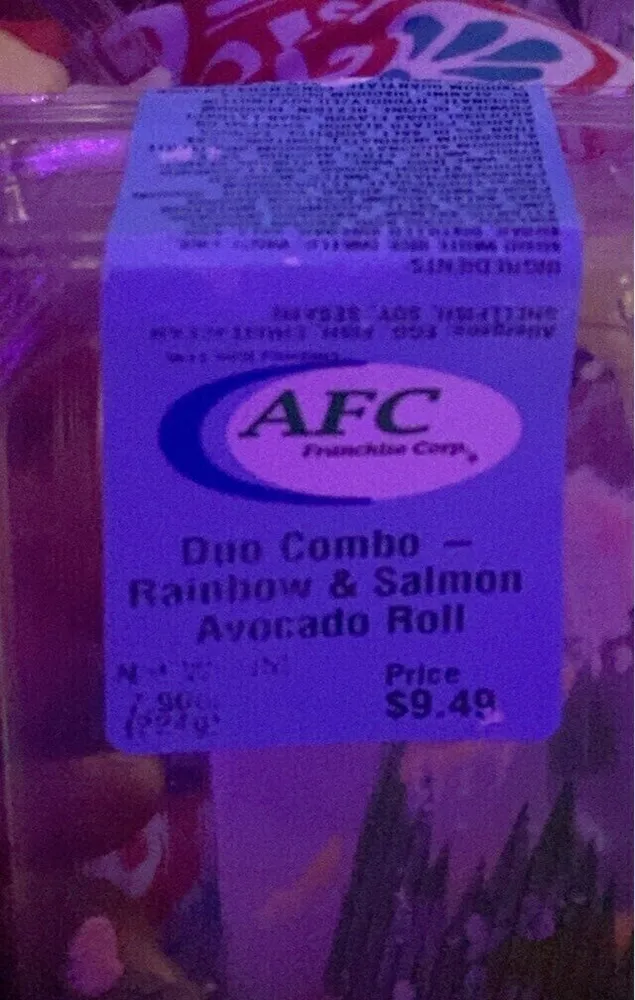 Duo Combo - Salmon Avocado & Rainbow Roll 10pc