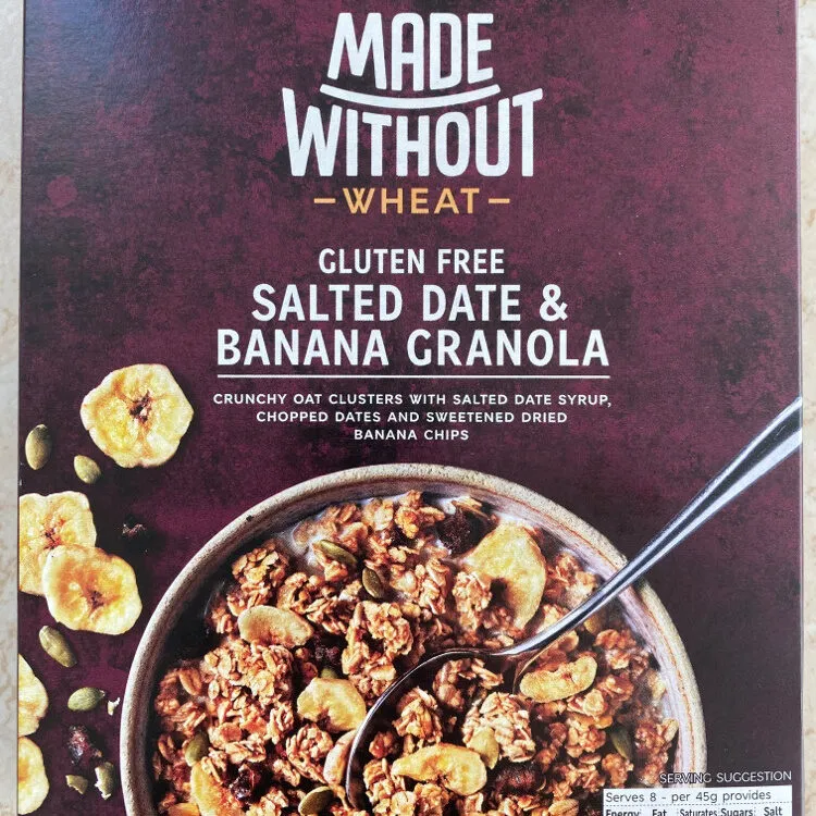 Gluten free Salted Date & Banana Granola