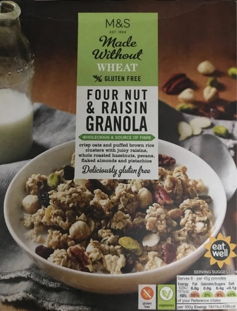 Four nut & raisin granola