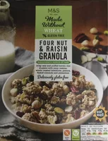 Four nut & raisin granola