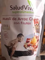 Muesli de arroz crujiente con frutas