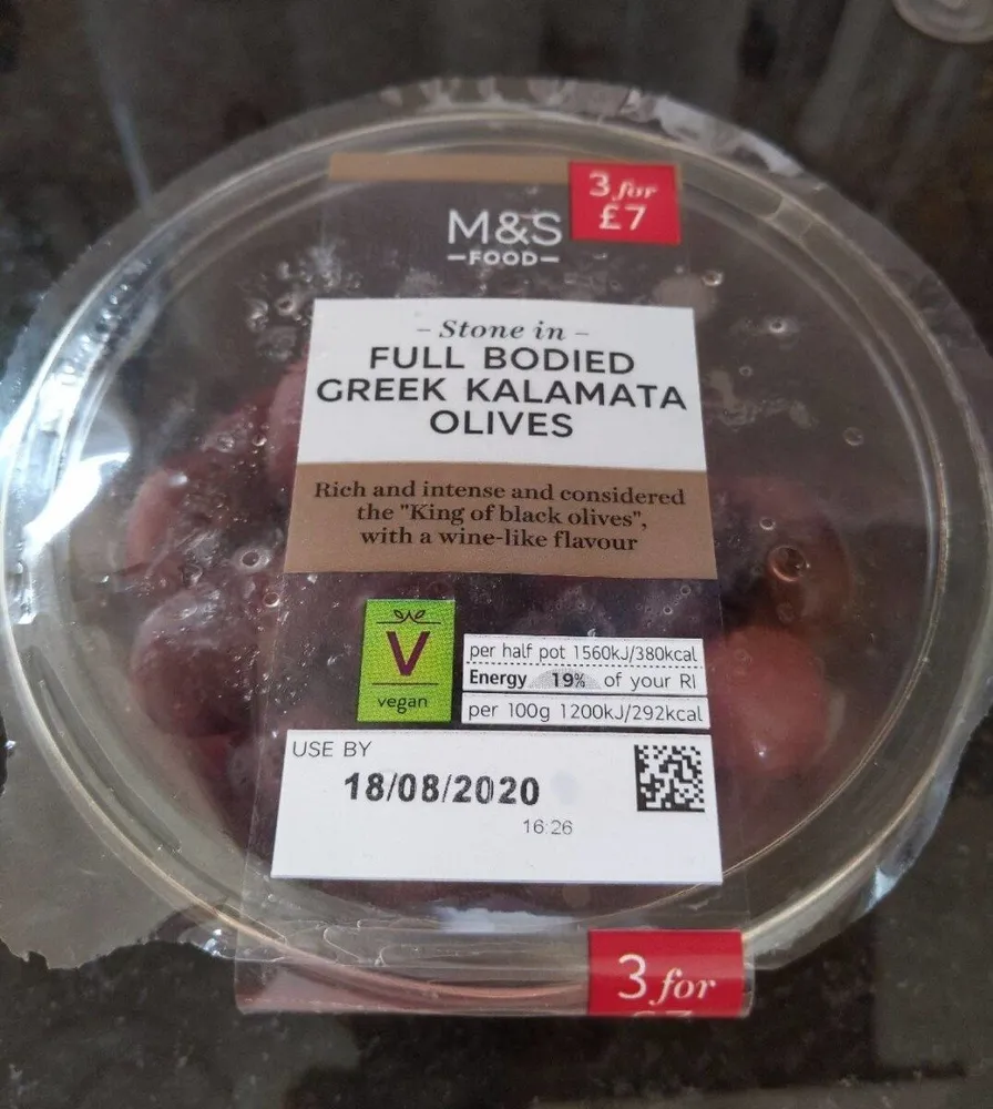 Full bodied Greek Kalamata olives