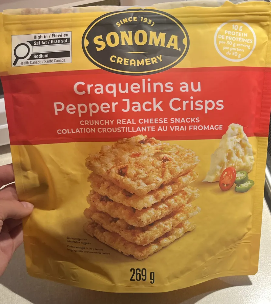 Pepper jack crisps