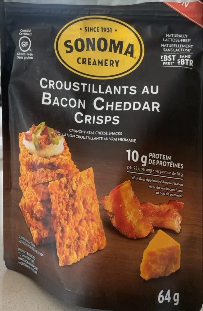 Croustillants au bacon cheddar crisps