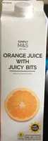 Orange juice with juicy bits
