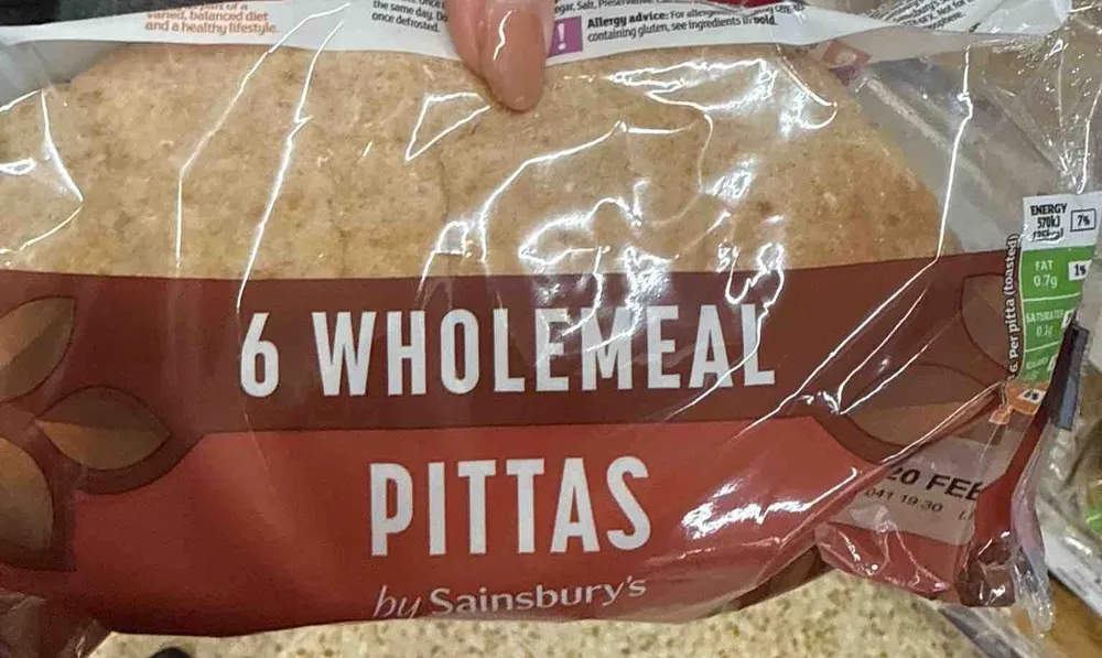6 Wholemeal Pittas