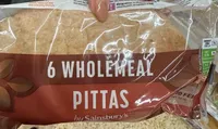 6 Wholemeal Pittas