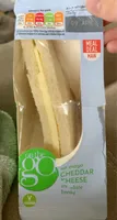 Cheddar Cheese on White Bread Sandwich
