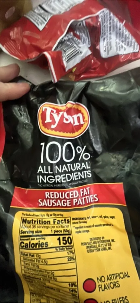 Reduced Fat Sausage Patties