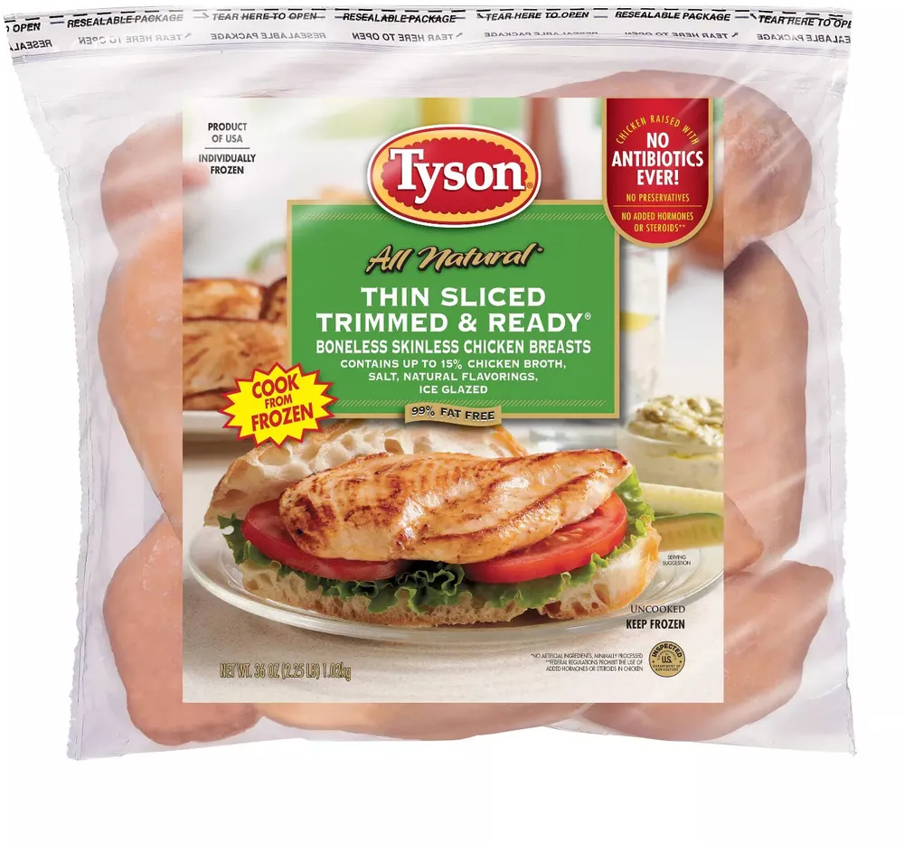 Trimmed & Ready Thin Sliced Boneless Skinless Chicken Breasts