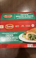 Breaded Broccoli & Cheese Raw Stuffed Chicken Breast with Rib Meat