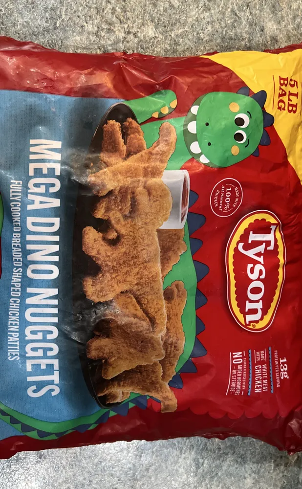 Mega Dino Nuggets 25 servings per bag