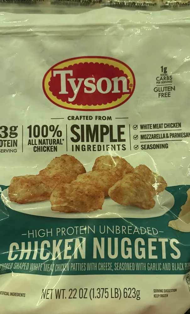 High Protein Unbreaded Chicken Nuggets