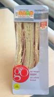 no mayo HAM on white bread