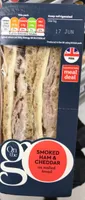 Smoked Ham & Cheddar on malted bread