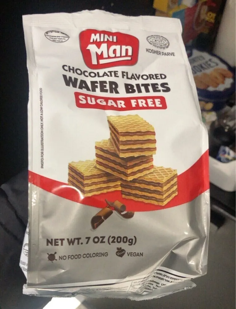 Wafer bites mini man sans sucres
