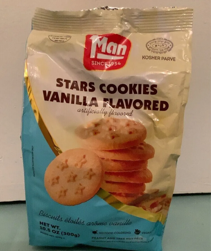 Stars cookies vanilla flavored