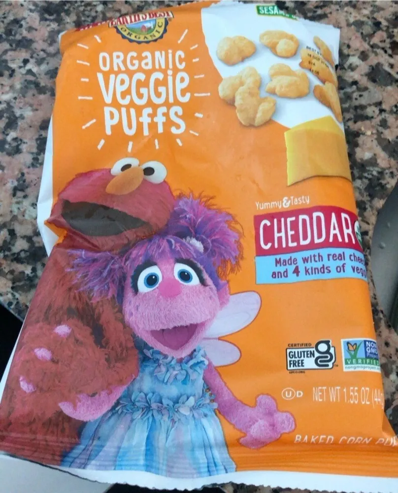 Organic Veggie Puffs Cheddar