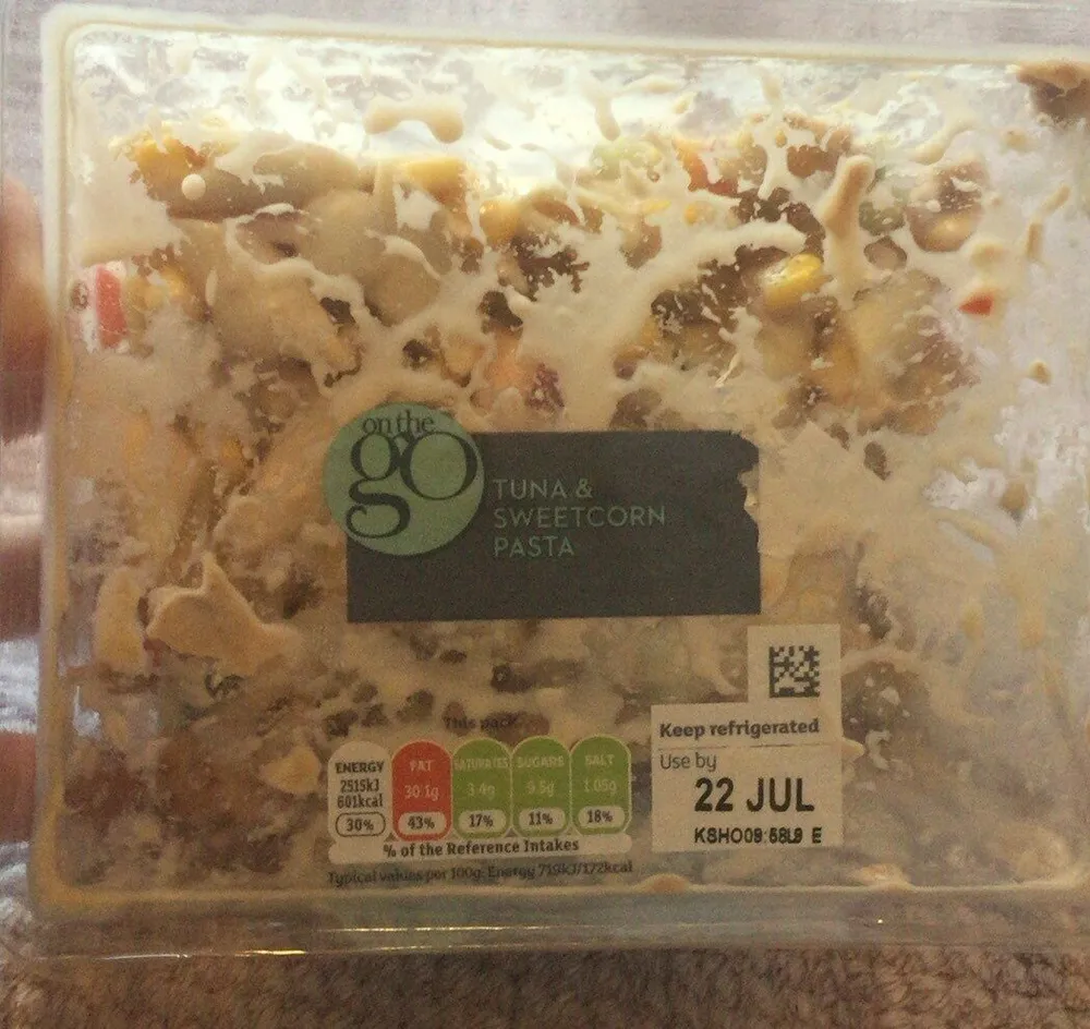 Tuna sweetcorn pasta