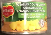 Ananas coupé au sirop