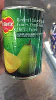 Poires Demi-Fruits : Au Sirop Léger