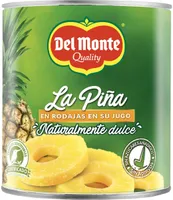 Rodajas de piña en su jugo
