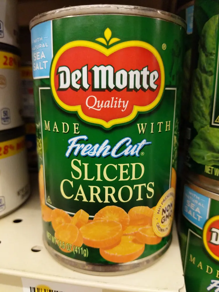 Sliced carrots