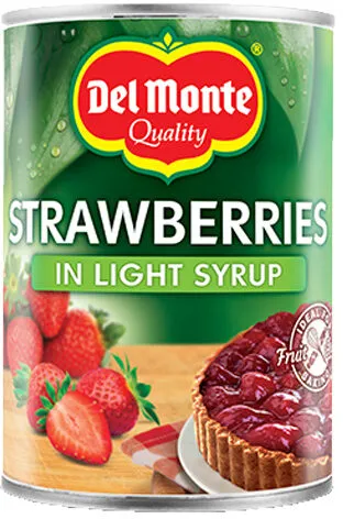 Fraises au sirop léger