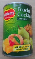 Fruchtcocktail , mit köstlichem Pfirsichmark